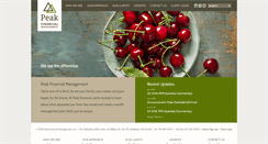 Desktop Screenshot of peak-financial.com
