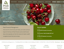 Tablet Screenshot of peak-financial.com